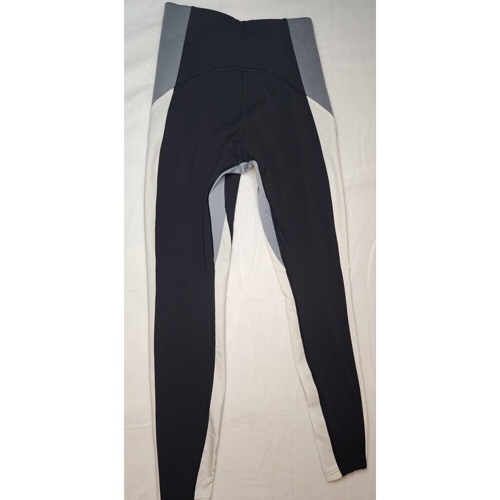 Athleta Pants Women S Leggings Crest Colorblock Stretch Hi Rise Black - Picture 1 of 8